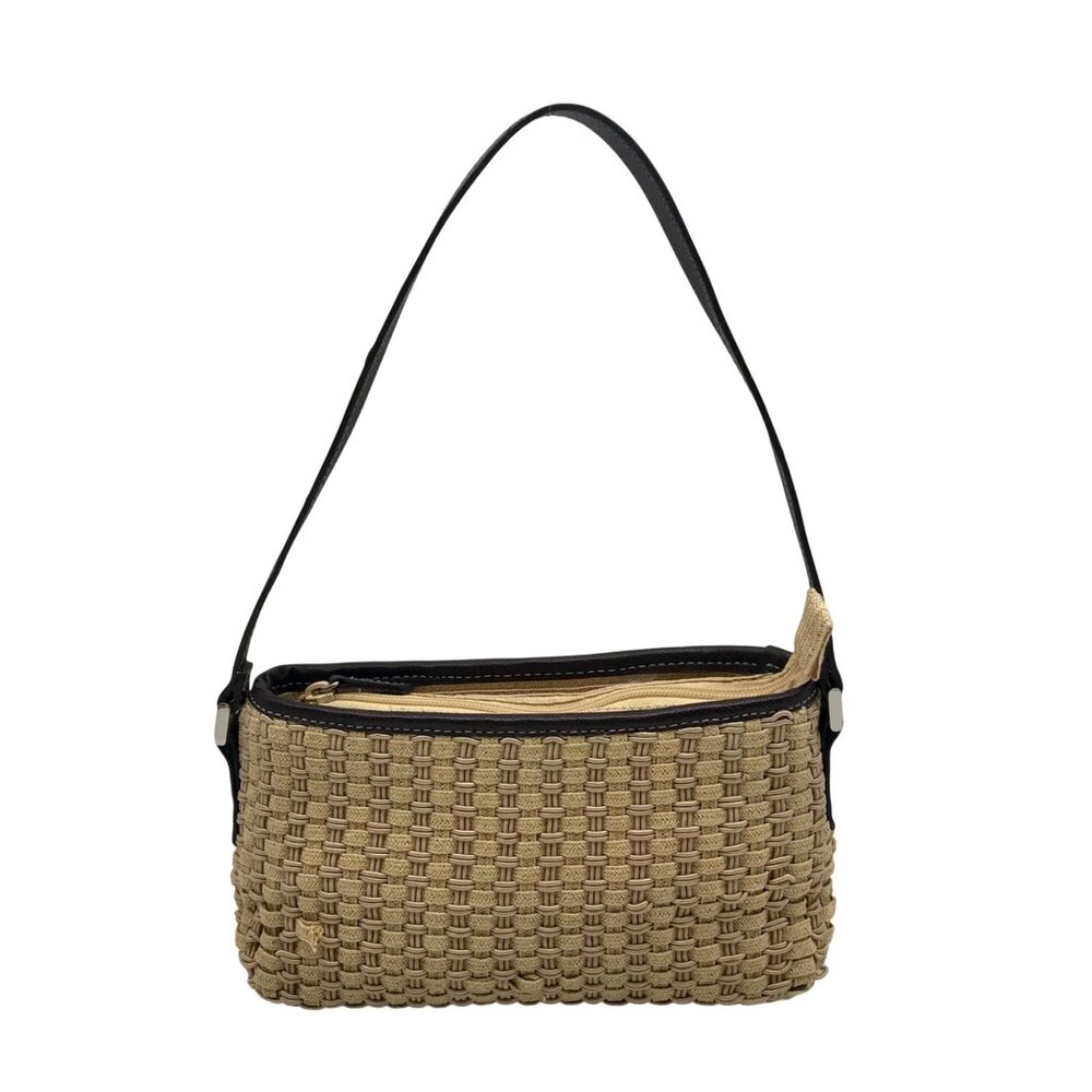 Liz Claiborne Beige Faux Leather Shoulder Bag